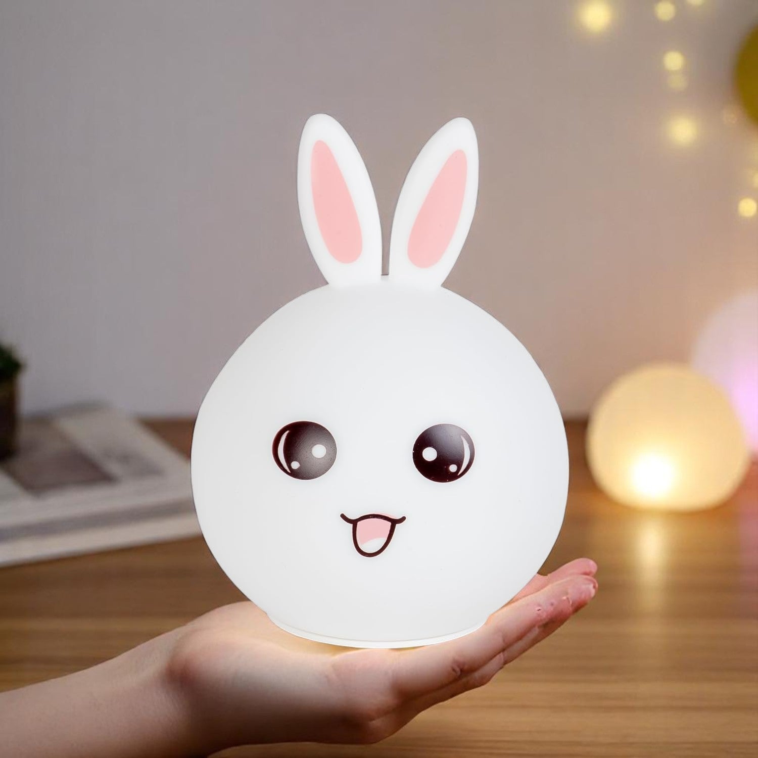 Lovely Rabbit Cute Silicone Night Light for Kids & Adults